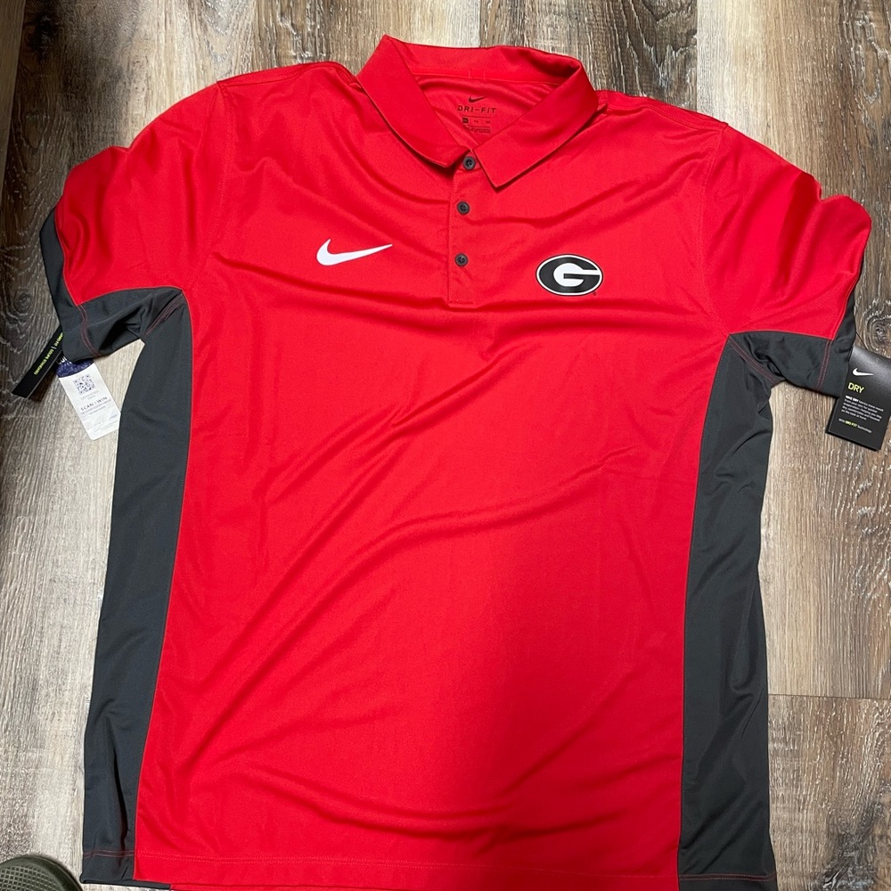 NWT Nike Georgia polo shirt size xxl